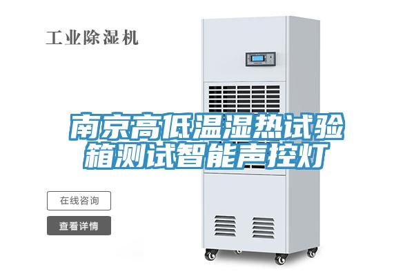 南京高低溫濕熱試驗箱測試智能聲控燈