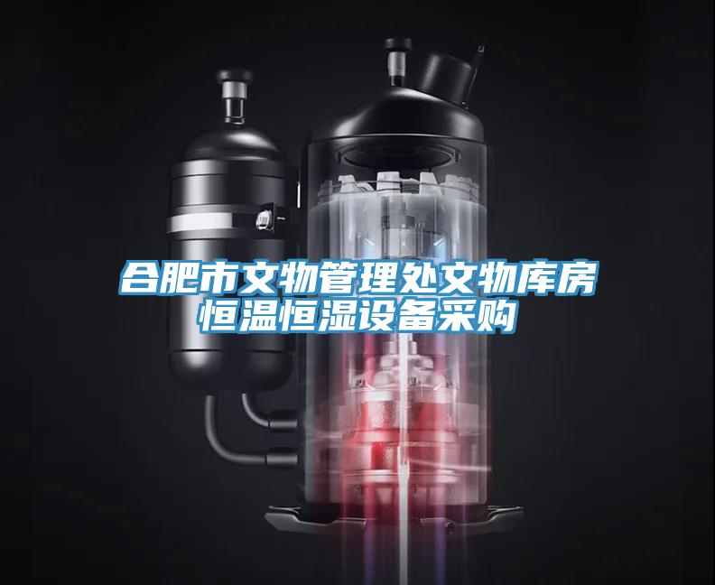 合肥市文物管理處文物庫房恒溫恒濕設備采購