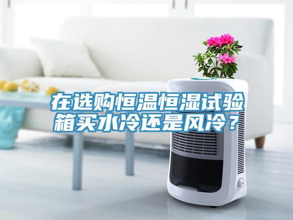在選購恒溫恒濕試驗箱買水冷還是風冷？