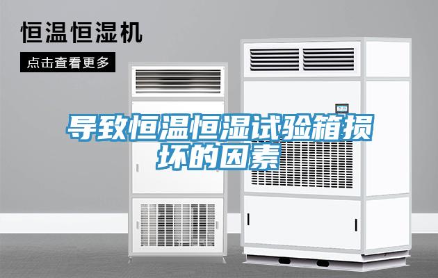 導致恒溫恒濕試驗箱損壞的因素