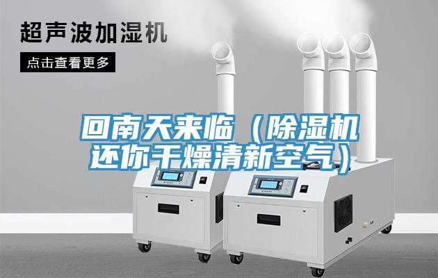 回南天來臨（除濕機還你干燥清新空氣）
