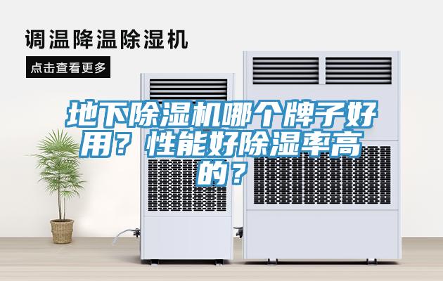 地下除濕機哪個牌子好用？性能好除濕率高的？