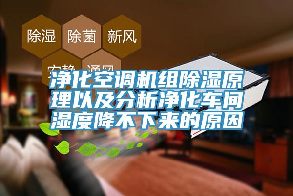 凈化空調機組除濕原理以及分析凈化車間濕度降不下來的原因