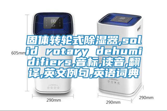 固體轉輪式除濕器,solid rotary dehumidifiers,音標,讀音,翻譯,英文例句,英語詞典