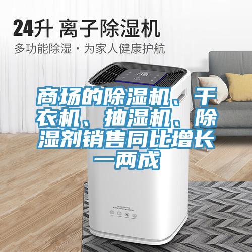 商場的除濕機、干衣機、抽濕機、除濕劑銷售同比增長一兩成