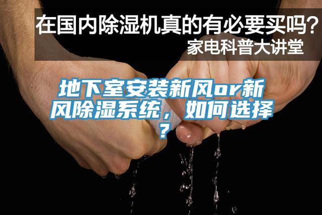 地下室安裝新風or新風除濕系統，如何選擇？