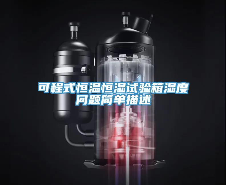 可程式恒溫恒濕試驗箱濕度問題簡單描述