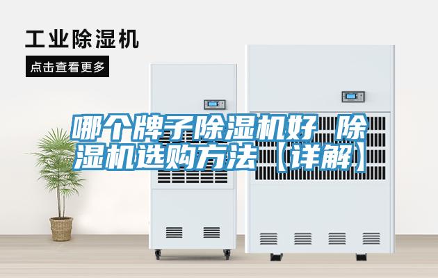 哪個牌子除濕機好 除濕機選購方法【詳解】