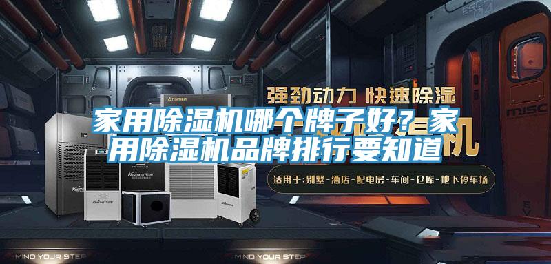 家用除濕機哪個牌子好？家用除濕機品牌排行要知道
