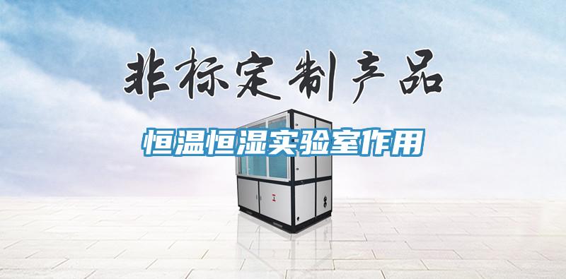 恒溫恒濕實驗室作用