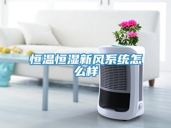 恒溫恒濕新風系統怎么樣