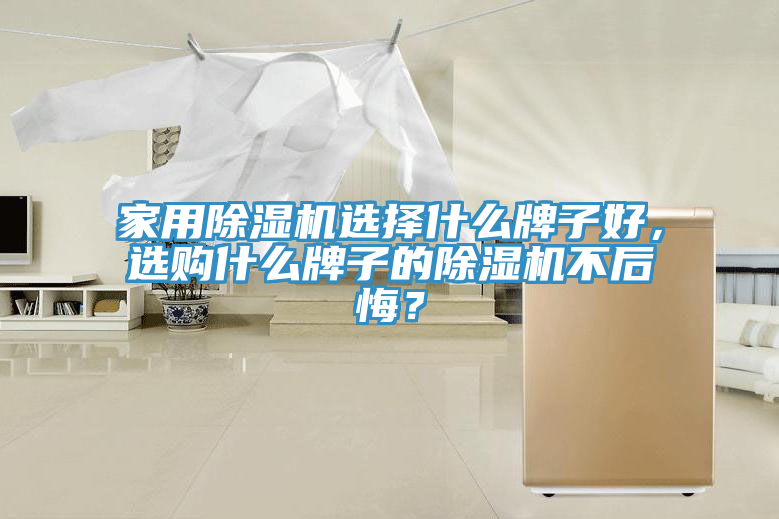 家用除濕機選擇什么牌子好，選購什么牌子的除濕機不后悔？