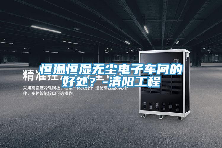 恒溫恒濕無塵電子車間的好處？-清陽工程