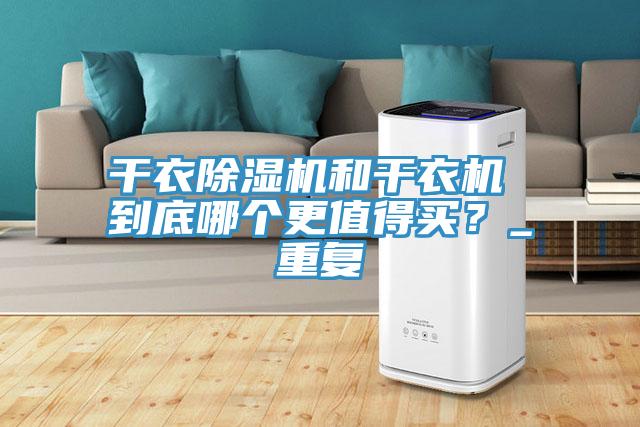 干衣除濕機和干衣機 到底哪個更值得買？_重復