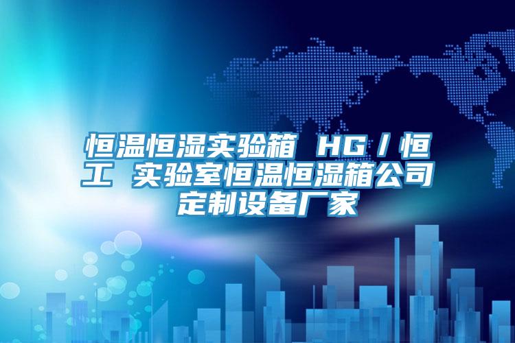 恒溫恒濕實驗箱 HG／恒工 實驗室恒溫恒濕箱公司 定制設備廠家
