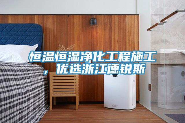 恒溫恒濕凈化工程施工，優選浙江德銳斯