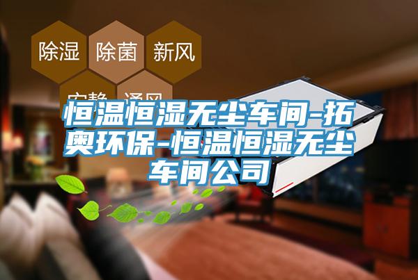 恒溫恒濕無塵車間-拓奧環保-恒溫恒濕無塵車間公司