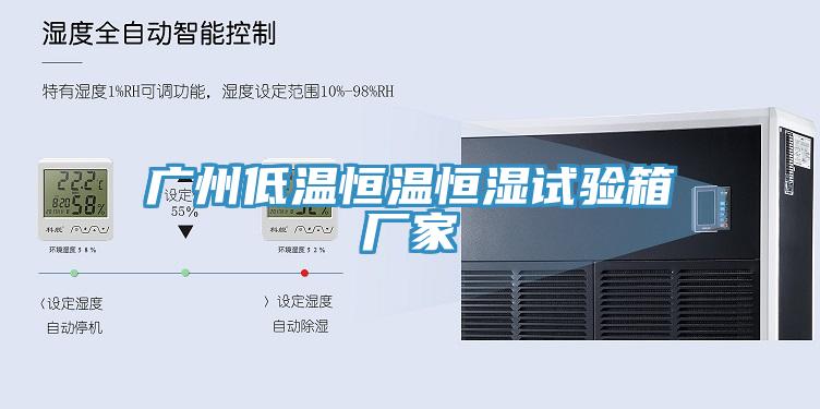 廣州低溫恒溫恒濕試驗箱廠家