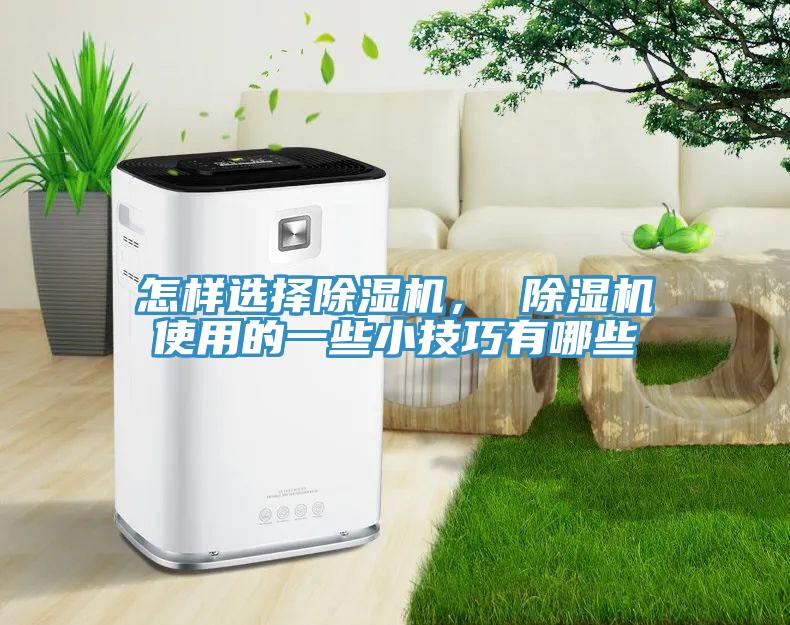 怎樣選擇除濕機， 除濕機使用的一些小技巧有哪些