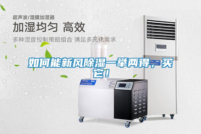 如何能新風除濕一舉兩得，買它！