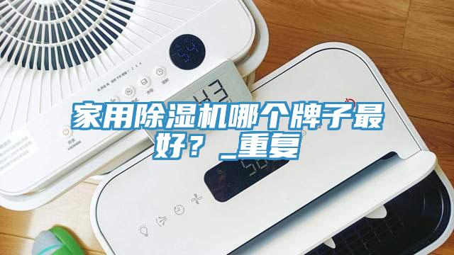 家用除濕機哪個牌子最好？_重復