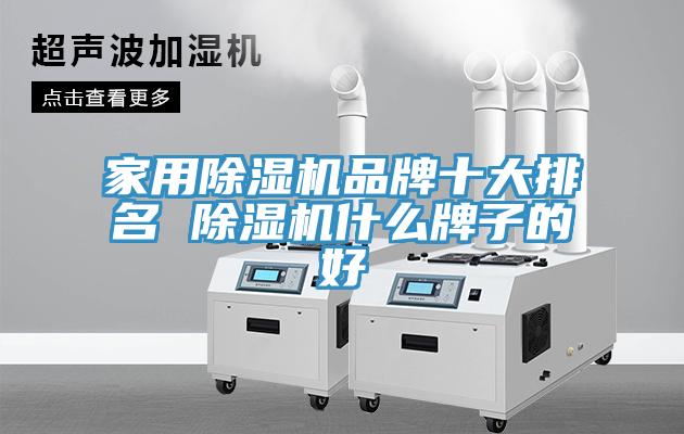 家用除濕機品牌十大排名 除濕機什么牌子的好