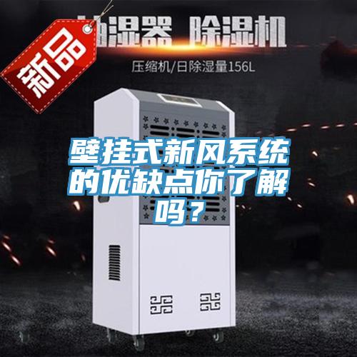 壁掛式新風系統的優缺點你了解嗎？