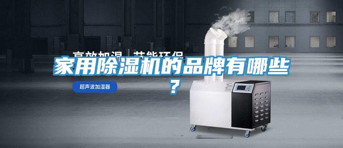 家用除濕機的品牌有哪些？