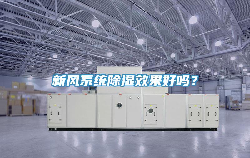 新風系統除濕效果好嗎？