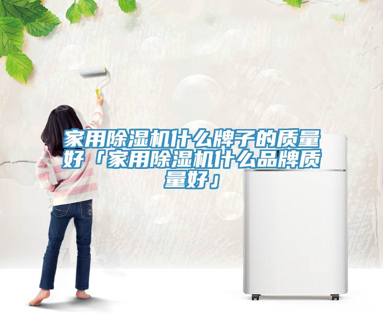 家用除濕機什么牌子的質量好「家用除濕機什么品牌質量好」