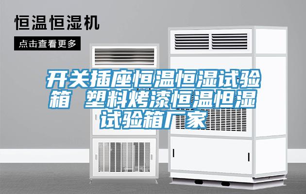 開關插座恒溫恒濕試驗箱 塑料烤漆恒溫怛濕試驗箱廠家