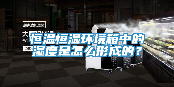 恒溫恒濕環境箱中的濕度是怎么形成的？