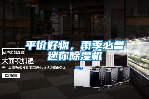平價好物，雨季必備迷你除濕機