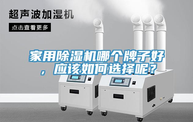 家用除濕機哪個牌子好，應該如何選擇呢？