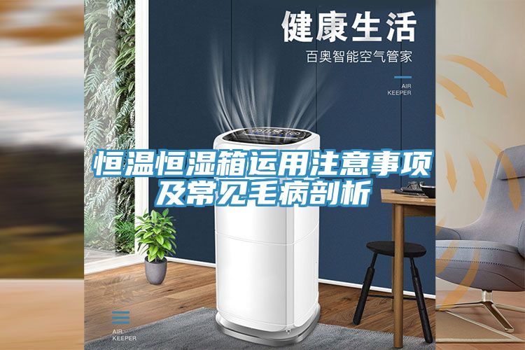 恒溫恒濕箱運用注意事項及常見毛病剖析