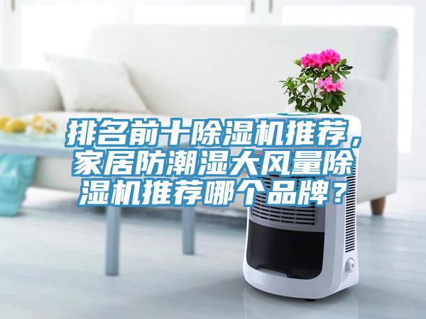 排名前十除濕機推薦，家居防潮濕大風量除濕機推薦哪個品牌？