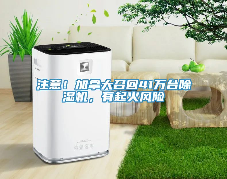 注意！加拿大召回41萬臺除濕機，有起火風險