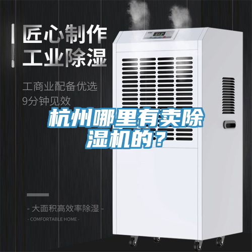 杭州哪里有賣除濕機的？