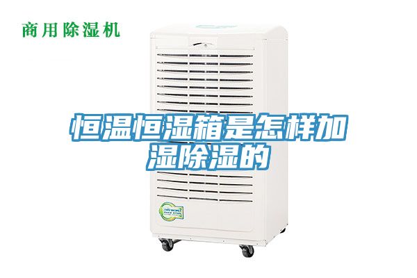 恒溫恒濕箱是怎樣加濕除濕的