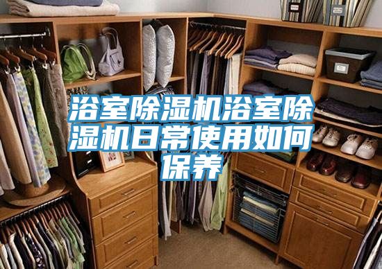 浴室除濕機浴室除濕機日常使用如何保養