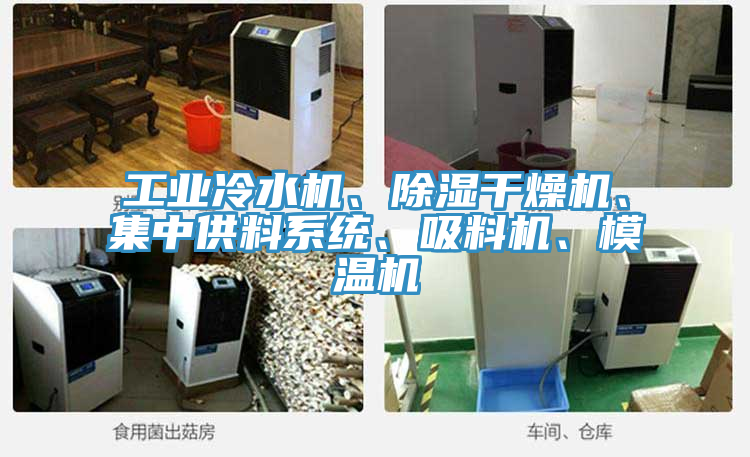 工業冷水機、除濕干燥機、集中供料系統、吸料機、模溫機