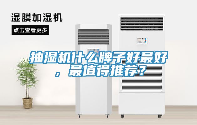 抽濕機什么牌子好最好，最值得推薦？