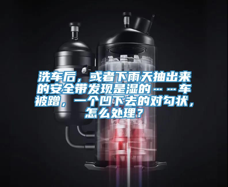 洗車后，或者下雨天抽出來的安全帶發現是濕的……車被蹭，一個凹下去的對勾狀，怎么處理？