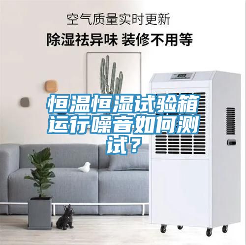 恒溫恒濕試驗箱運行噪音如何測試？