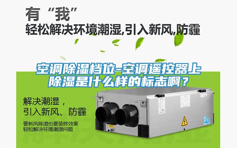 空調除濕檔位-空調遙控器上除濕是什么樣的標志啊？
