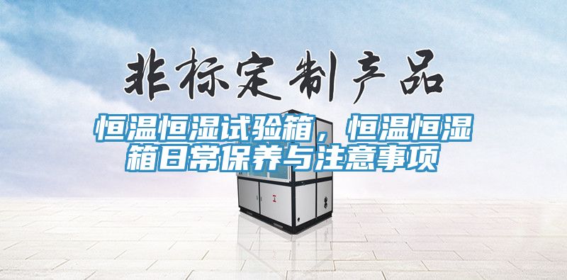 恒溫恒濕試驗箱，恒溫恒濕箱日常保養與注意事項