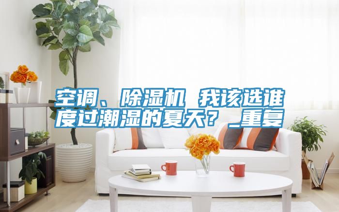 空調、除濕機 我該選誰度過潮濕的夏天？_重復