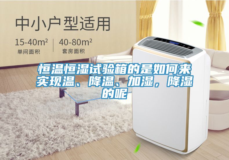 恒溫恒濕試驗箱的是如何來實現溫、降溫、加濕，降濕的呢