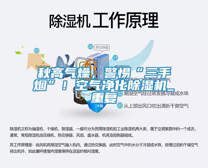 秋高氣燥，警惕“三手煙”！空氣凈化除濕機_重復