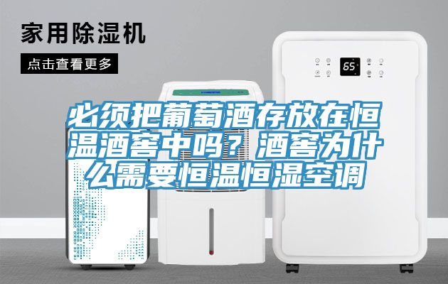 必須把葡萄酒存放在恒溫酒窖中嗎？酒窖為什么需要恒溫恒濕空調